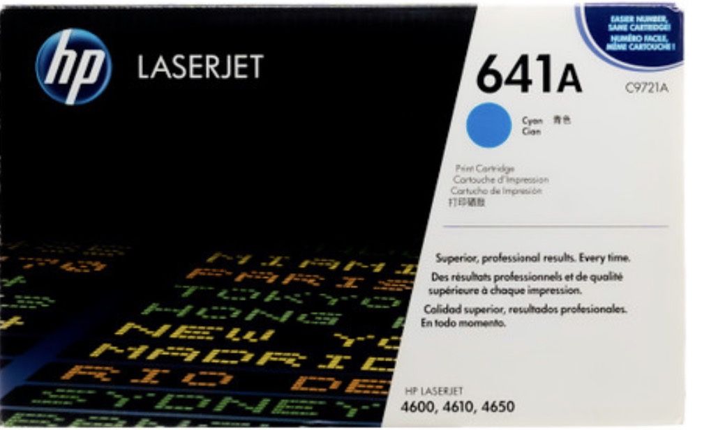 HP 641A (C9721A) Cyan LaserJet Toner – Genuine OEM | SHOBEEZ Overstock Warehouse