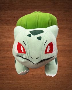 TOY FACTORY POKÉMON BULBASAUR STYROFOAM FILLED STUFFED ANIMAL 8”