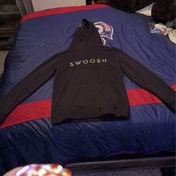 Black And Gold Nike Swoosh Hoodie