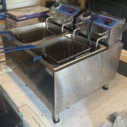 Electric table Top Double Fryer