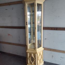 PRICE IS NEGOTIABLE / DELIVERY FOR EXTRA FEE ✨ Elegant Tall Corner Cabinet – Moving Sale! ✨ 