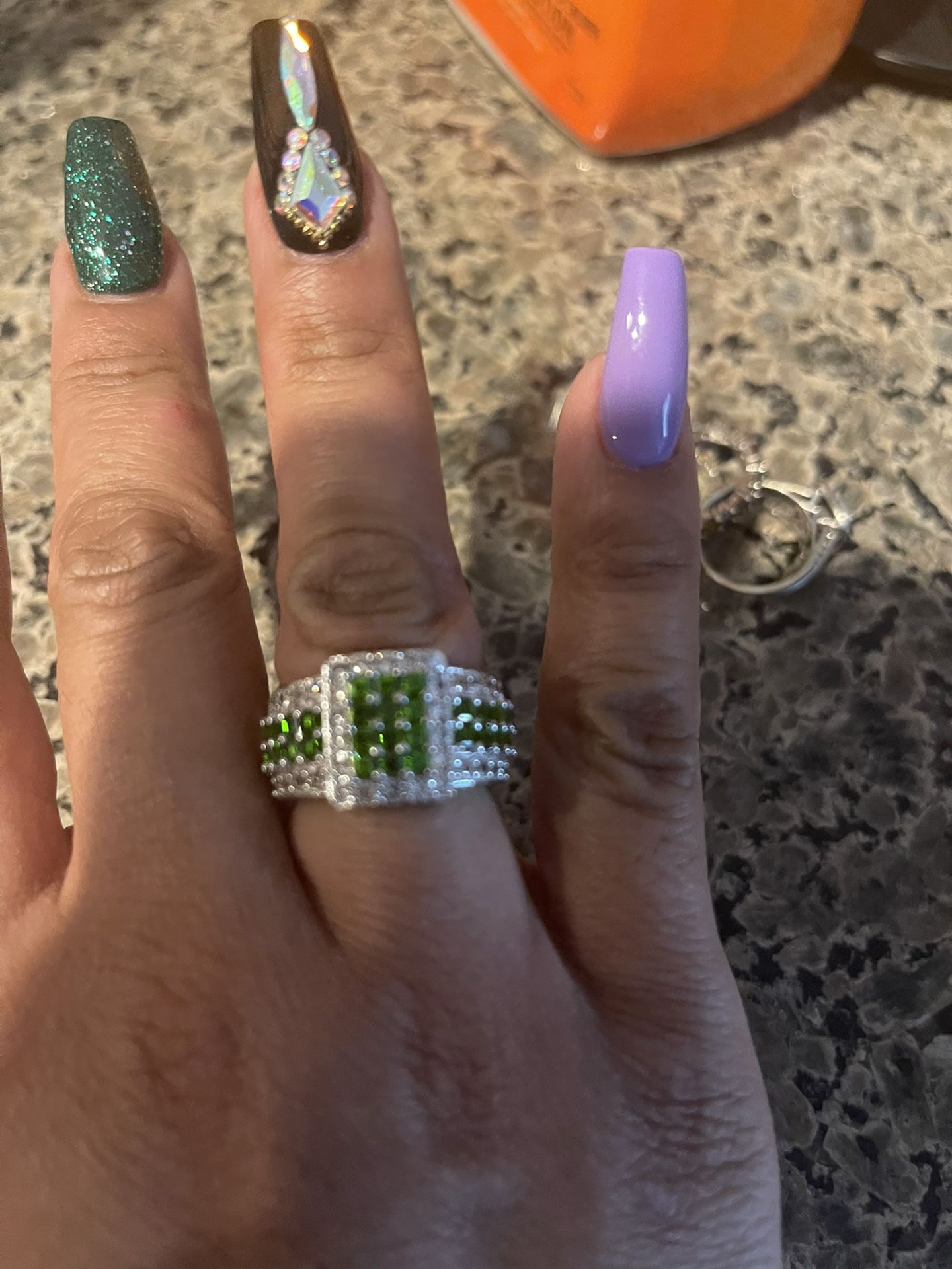 Sterling Silver Gemstone Ring