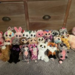 TY Big eyes Stuffed Animals Lot PRICE REDUCED