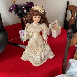 Vintage porcelain doll