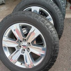 2023 OEM ORIGINAL TAKEOFFS FORD F-150 PLATINUM 20 INCH TIRES HANKOOK DYNAPRO ALL-TERRAN 95 % $ 1099 FIRM. 