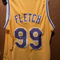 Chevy Chase Signed Fletch Lakers Jersey #99 Beckett COA Autographed Collectible