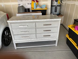 Marble top dresser