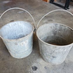 Antique Steel Pails