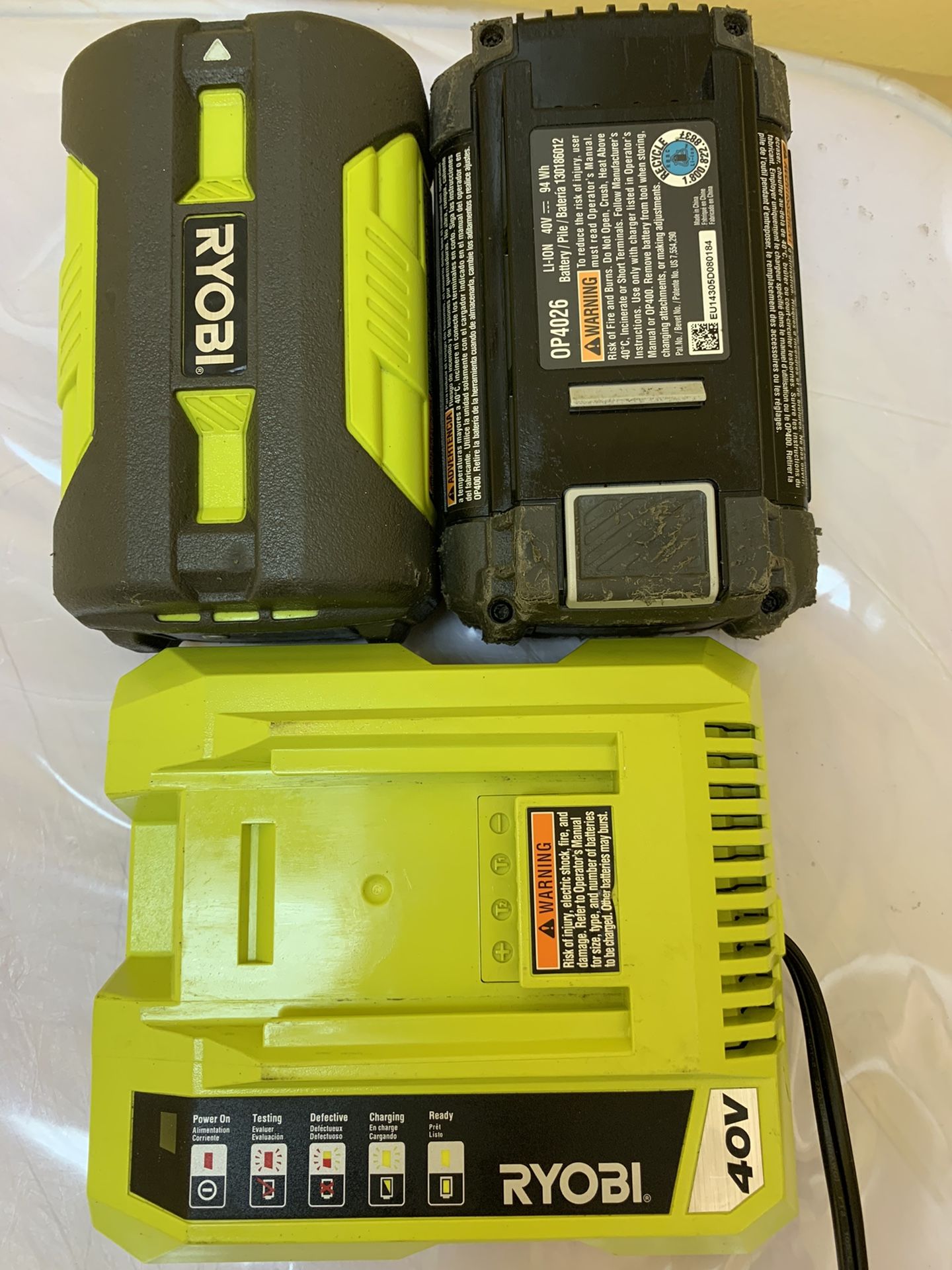 RYOBI 40V Lithium-Ion High Capacity And Charge