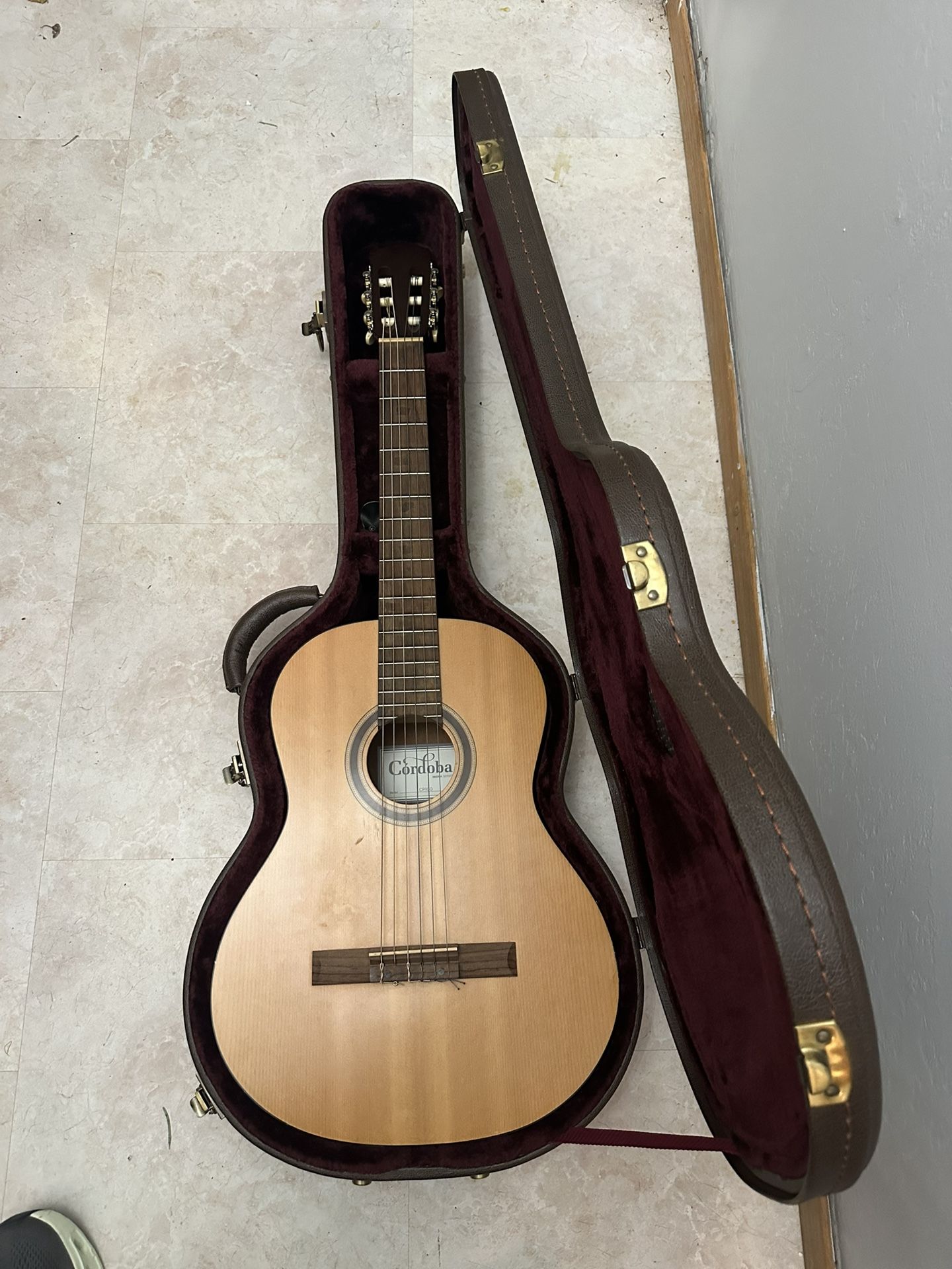 Cordoba Classical Guitar With Cordoba Hard Case.