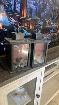 Pair Of Battery Powered Lanterns
