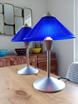 Cobalt Blue Accent Lamps