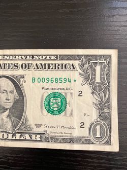 $1 low serial number with star RARE