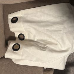 White Curtains 48x104. Best Offer