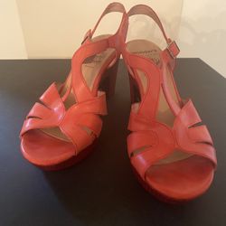 Beautiful Red Sandal Heels 