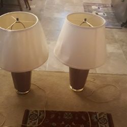 SET OF LAMPS COLOR ROSE 