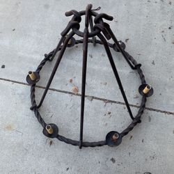 Large chandelier rustic