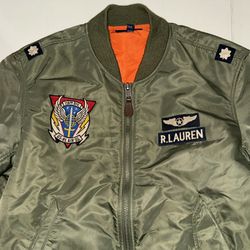 Polo Bomber Jacket Size Larger 