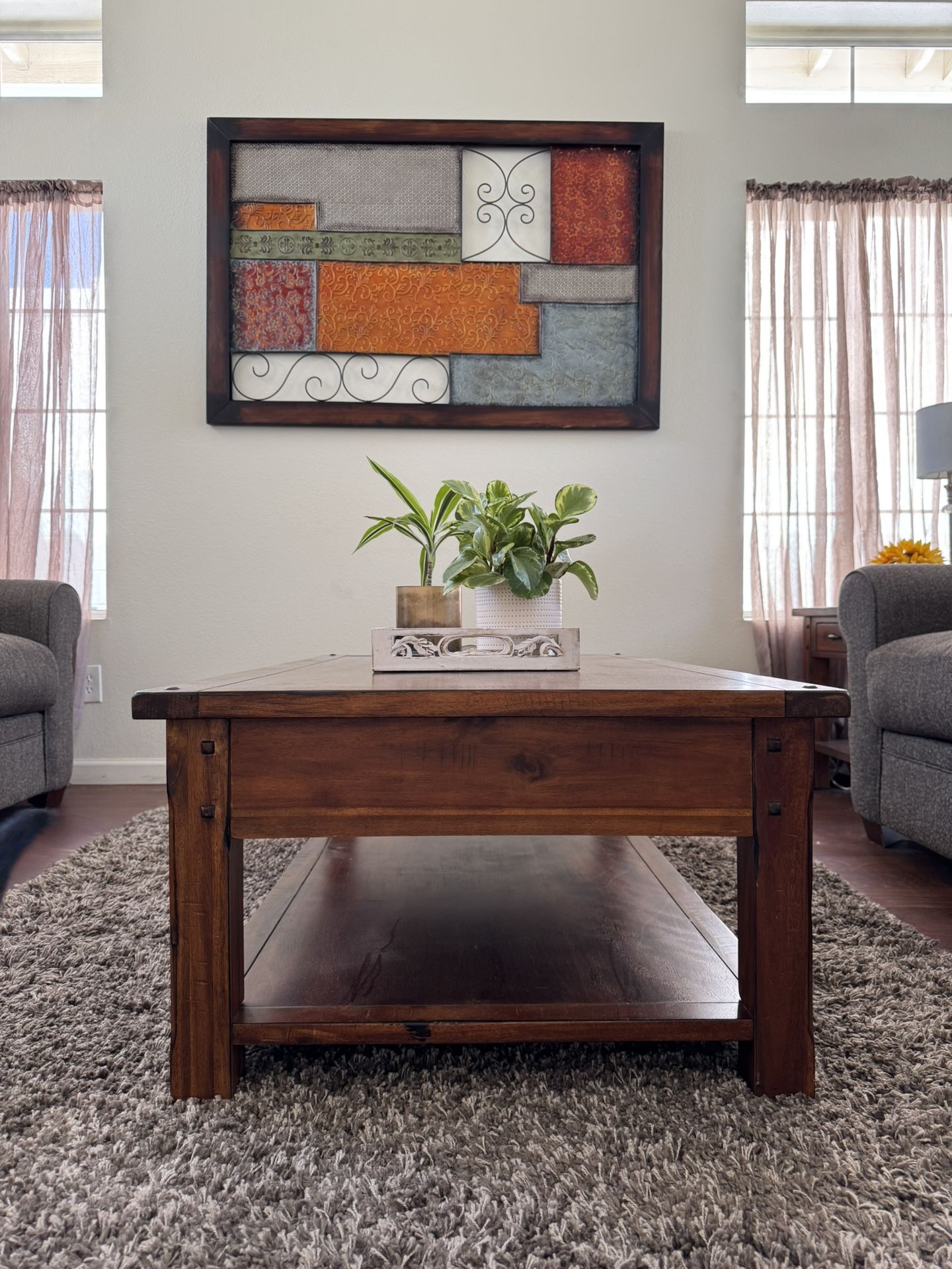 Farm House Wooden Coffee Table