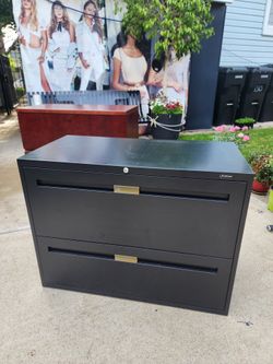 File storage cabinets,.Metal & wood $90 each