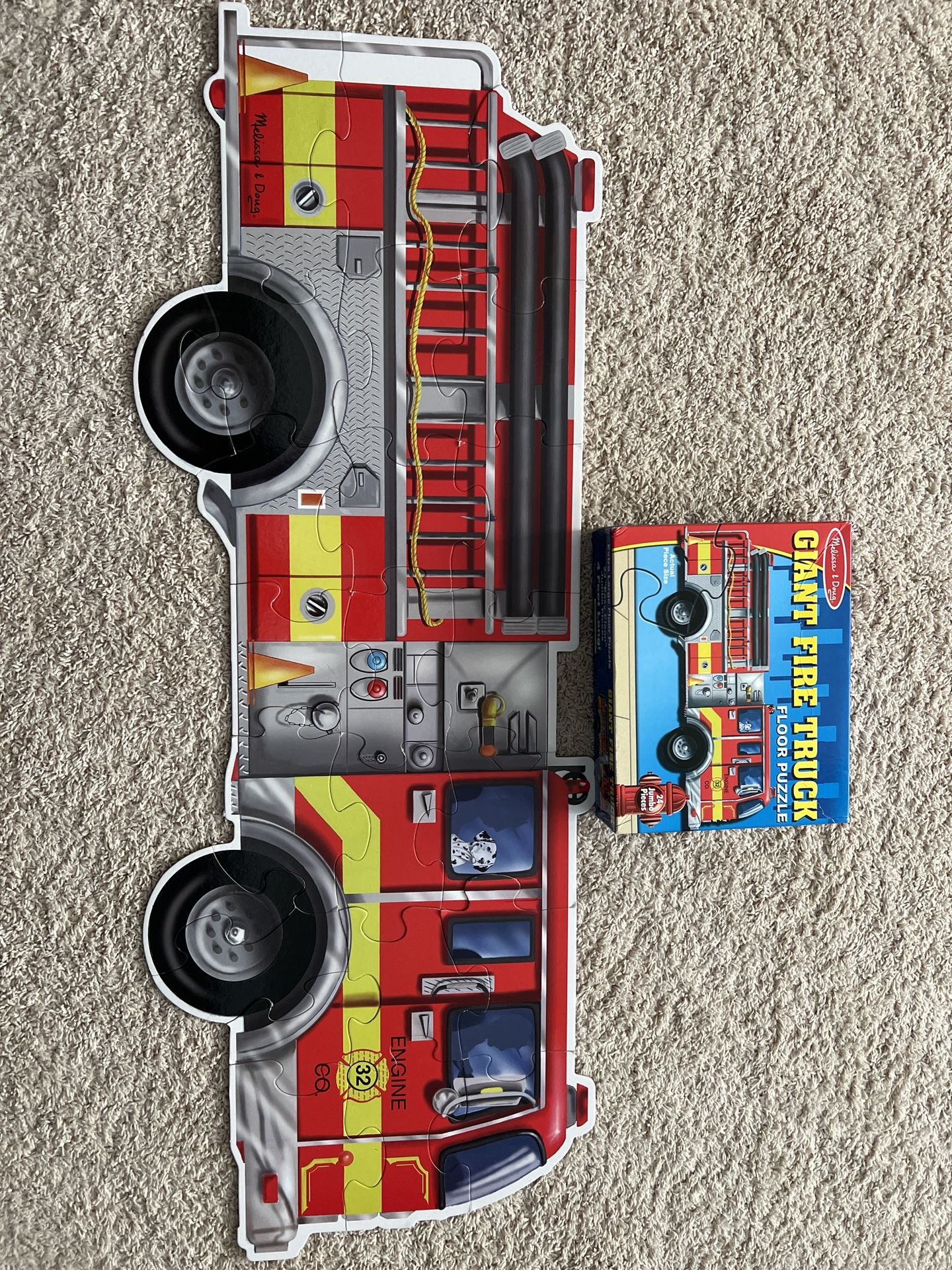 Melissa & Doug Giant Fire Truck Floor Puzzle
