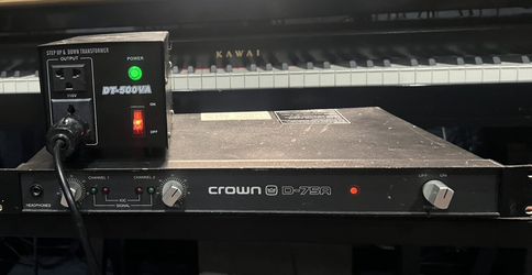 Crown D-75A Amp with Power Conditioner