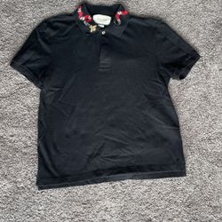 Gucci Embroidered Snake Polo