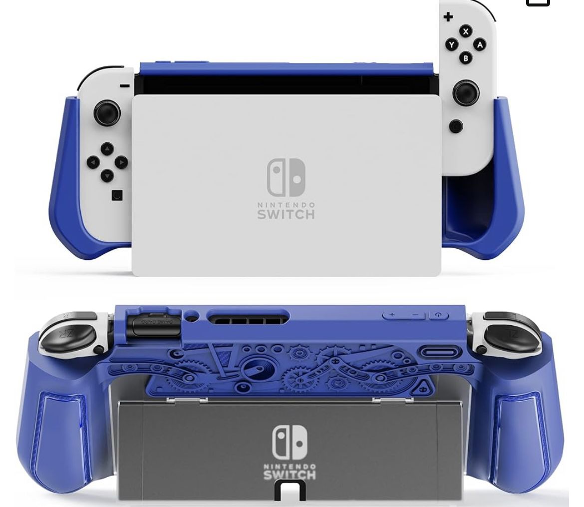 Switch OLED Case (Ergonomic/Full Protection/Shock-Absorption/Anti-Scratch