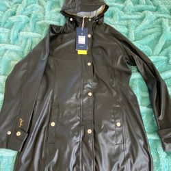 Brand NEW Joules Quayside Rain Jacket (Black Size 2)