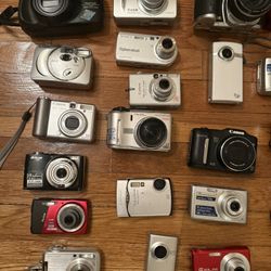 Lote Cameras And Video Cameras ( For Parts ) Don’t Working  