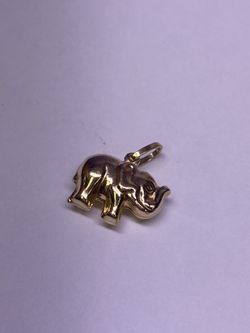 14k Elephants Pendant
