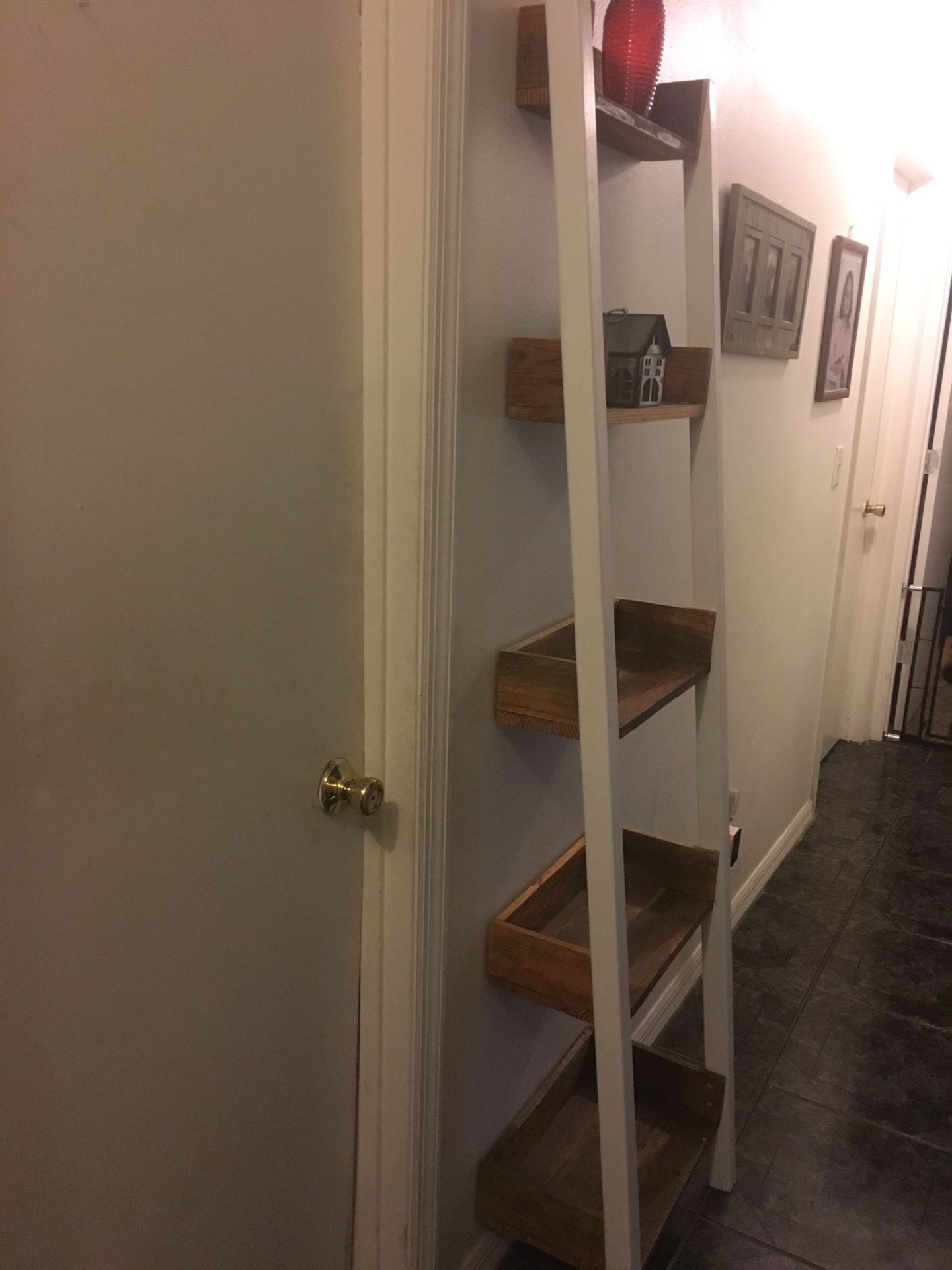 Country style furniture ladder shelf rack (newly built)