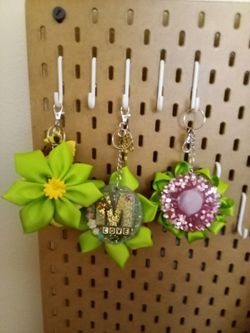 Rose Keychain Hand Made With Lotz Of Love 