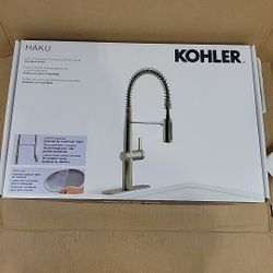 Kohler Haku Semi-Professional Pull-Down Kitchen Faucet Stainless Finish 