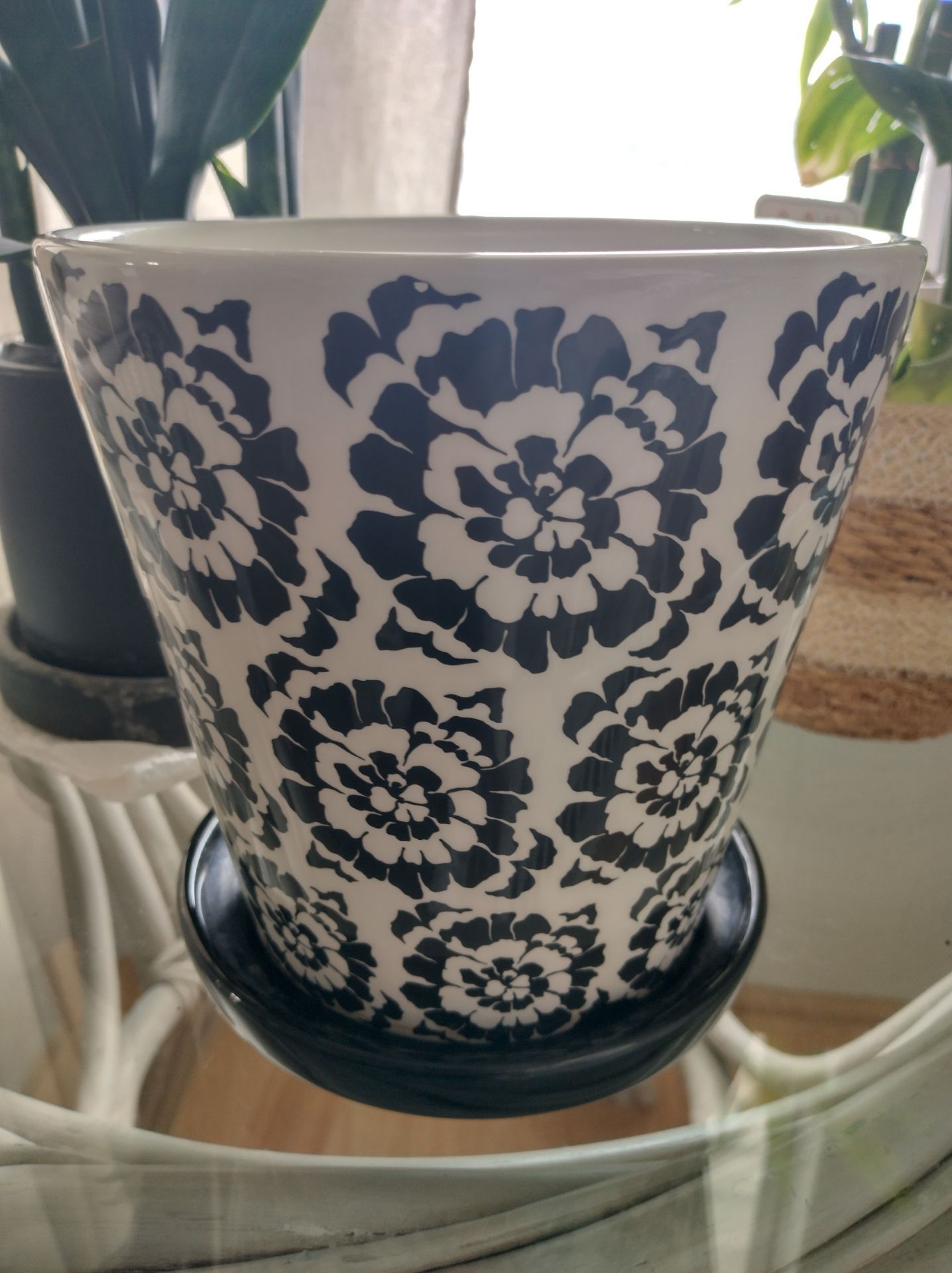 Ceramic Planter Attached Saucer 🪴