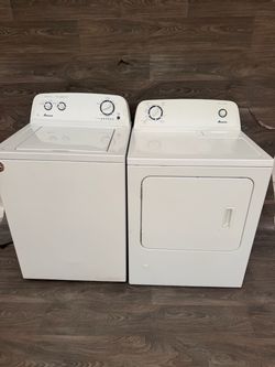 Amana washer and dryer laundry