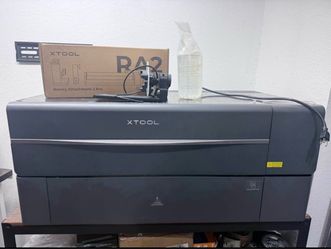 XTool 55W CO2 Laser - includes riser and rotary for tumblers . OBO