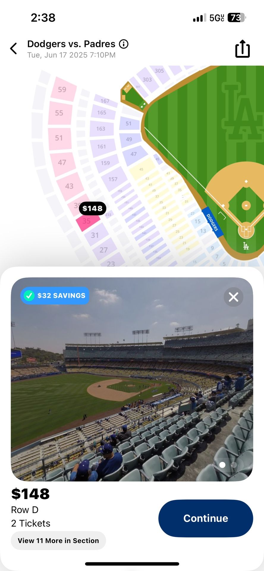 2 Dodgers Tickets World Series Replica Trophy Giveaway 6/17