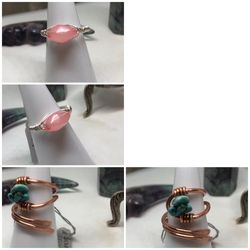 Wire wrapped rings