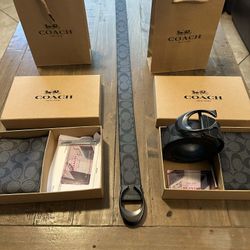 COACH BELT AND WALLET COMBO NEW