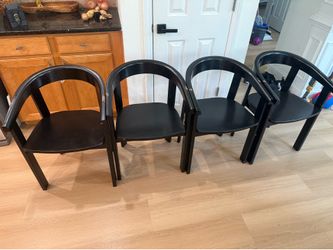 Black dining chairs