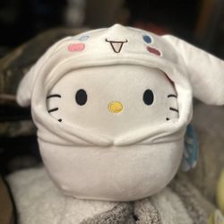 AccessoriesSquishmallows 8” Hello Kitty in Cinnamonroll Hoodie Plush Toy