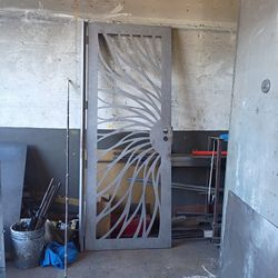 Sandblasted Security Or Entry Door