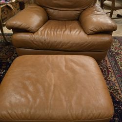 Brown Leather Sofa Set