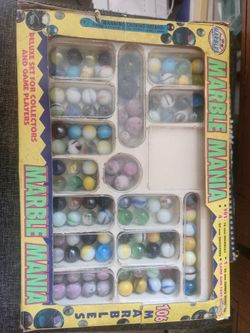 Vintage 1997 imperial marbles "marble mania" deluxe box set