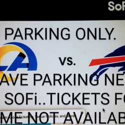 PARKING  So Fi Stadium 
