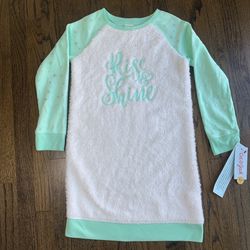 Cat & Jack Girls' 'Rise & Shine' Nightgown M 7/8 Pajama Sleepwear NWT