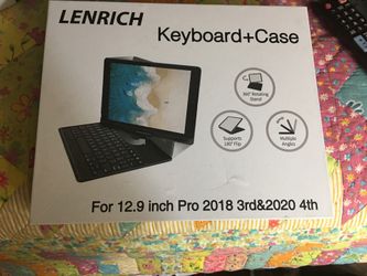Keyboard and case for 12.9 inches Pro 2018 3 rd & 2020 4 tj