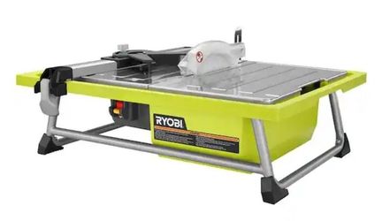 💝 RYOBI 4.8 -Amps 7 in. Blade Corded Tabletop Wet Tile Saw