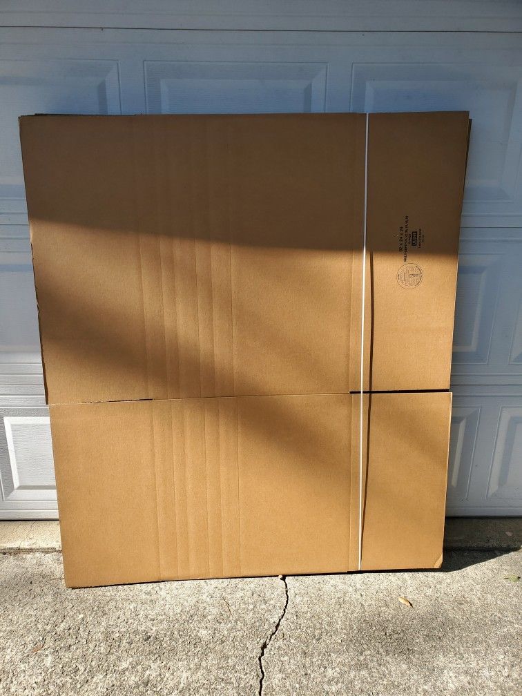 10 Uline Cardboard Moving Shipping Boxes Large  32x24x24